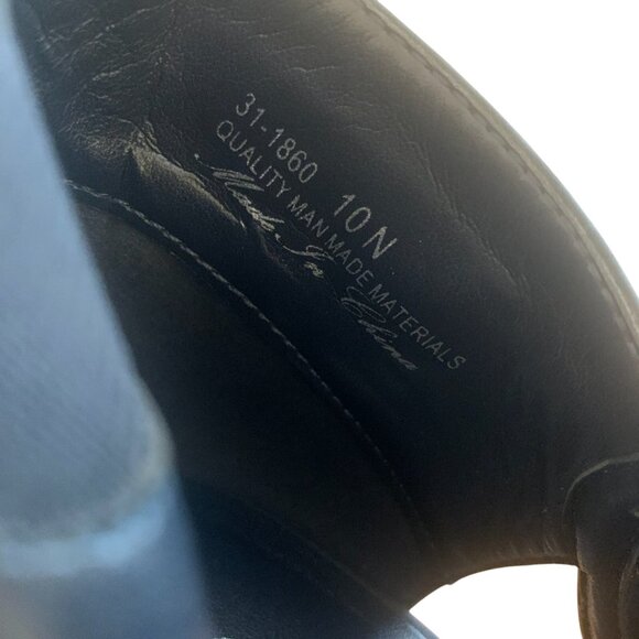 EASY STREET NAVY BLUE ANKLE BOOT SANDALS 10 N (NARROW)-NICE! - Picture 11 of 11